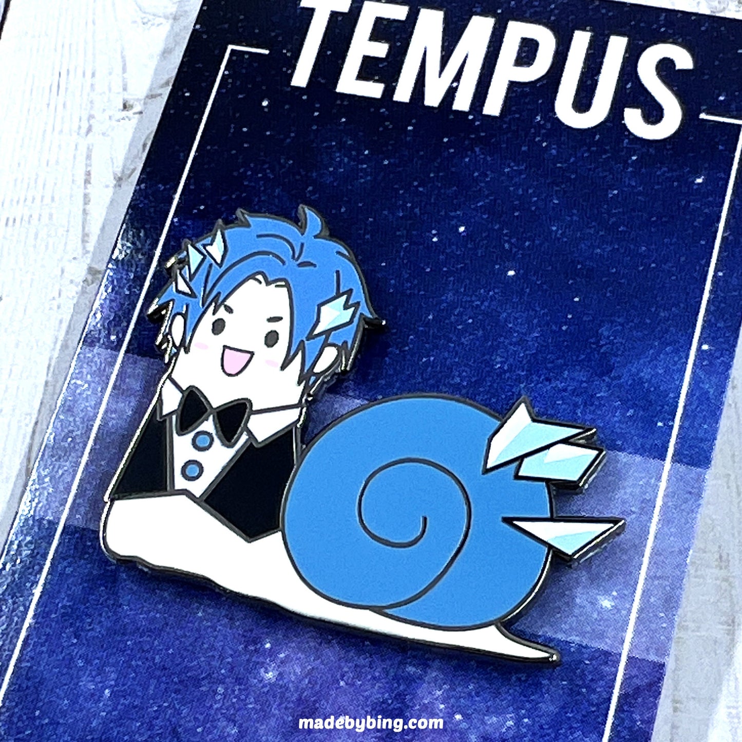 HoloTEMPUS Snailtare Enamel Pin
