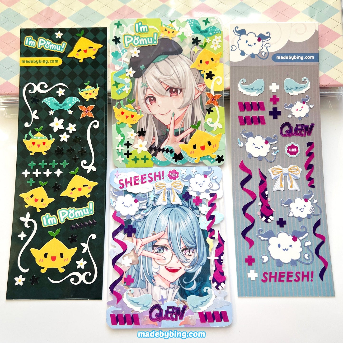 NijiEN Pomu and Elira Deco Stickers