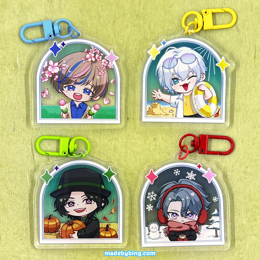 By the Beat Seasons Acrylic Charms