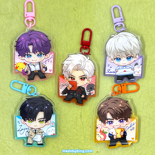 Love and Deepspace Love Letter Acrylic Charms