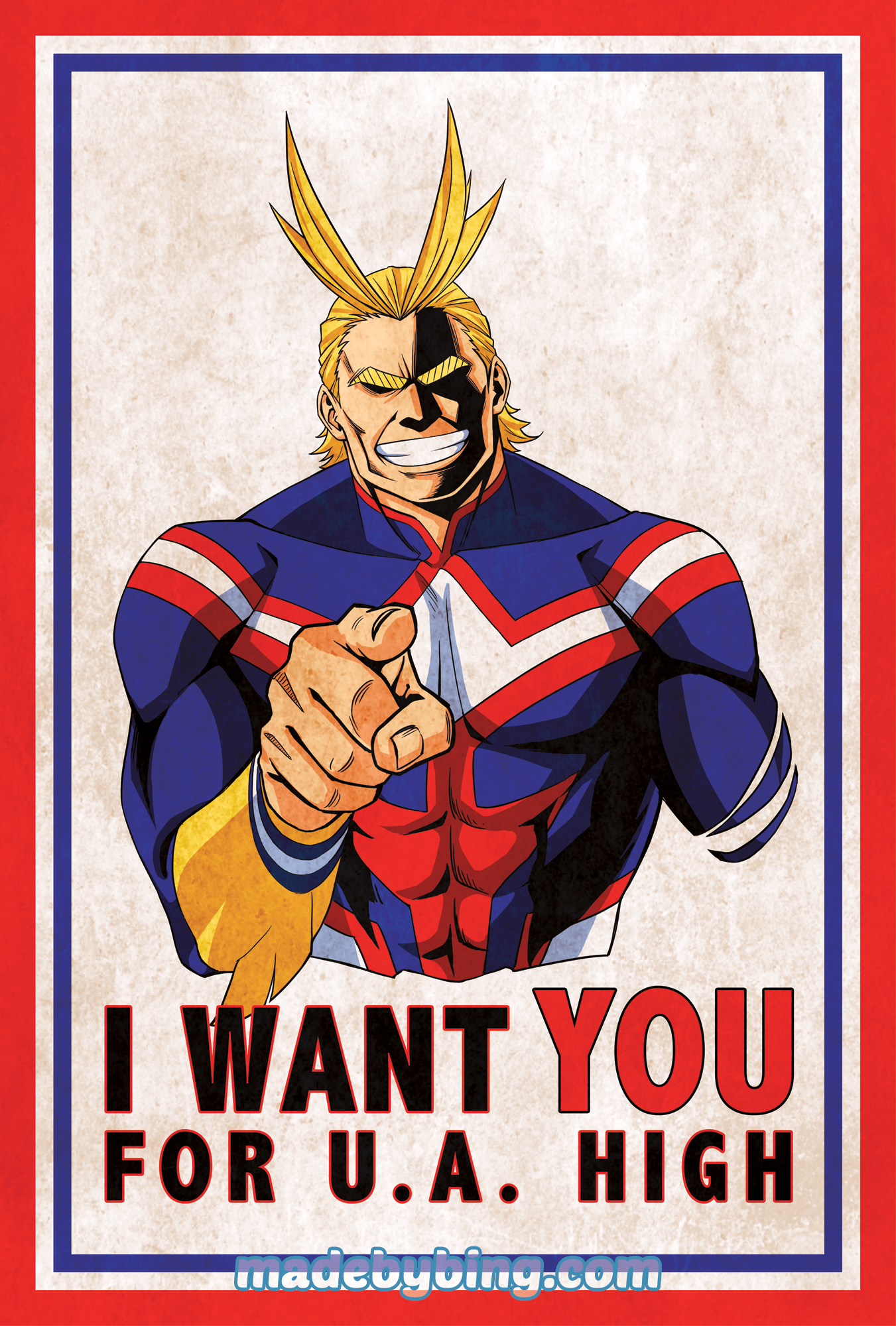 [SALE] BNHA All Might Print